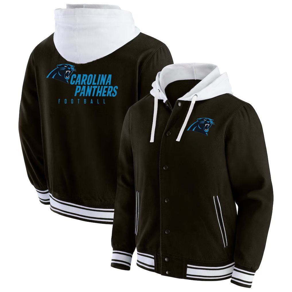 Men 2026 NFL Carolina Panthers  jacket hoodie Black 012->carolina panthers->NFL Jersey